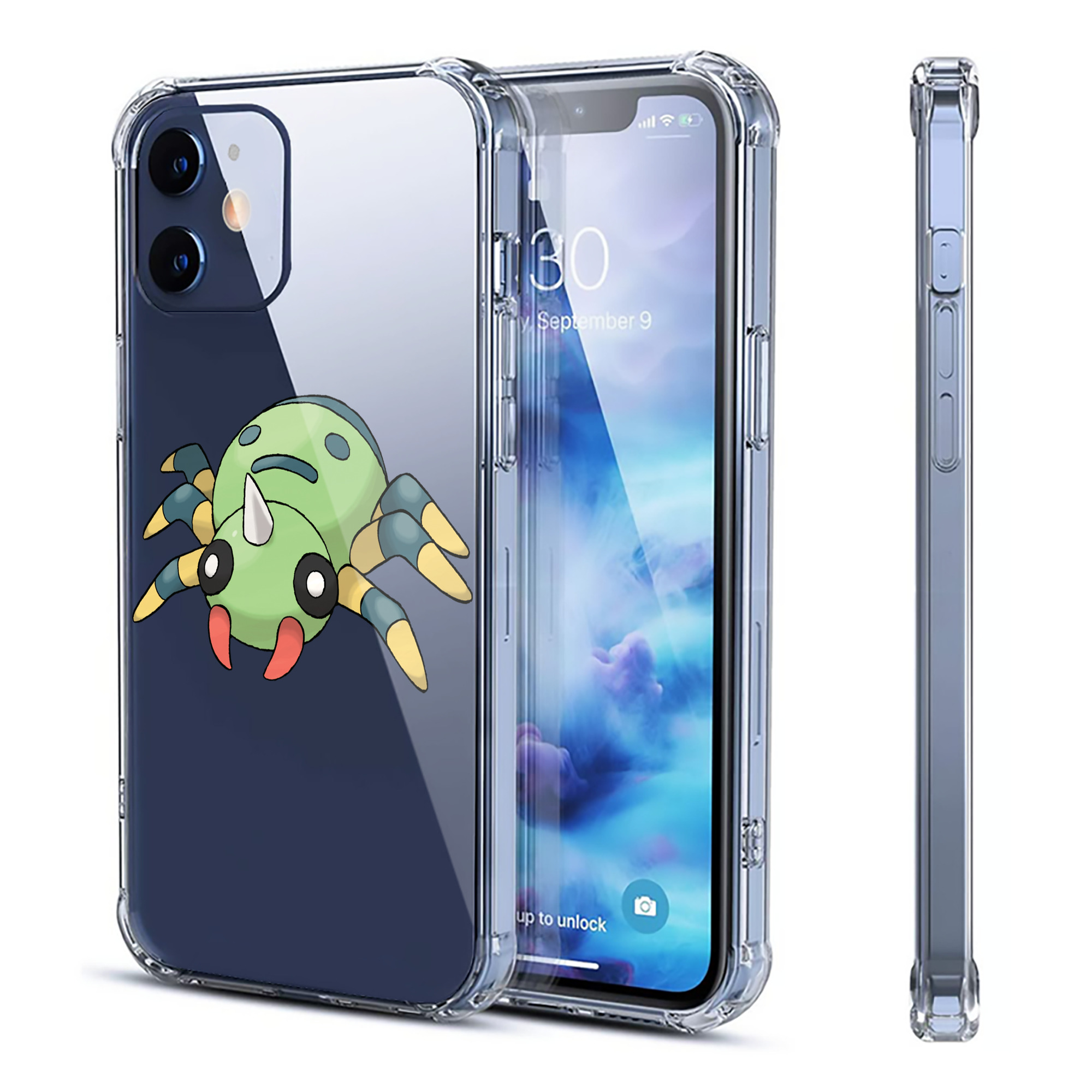 （画像用） ポケットモンスター Pokémon 【iPhone 12シリーズ対応】透明スマホケース（クリアソフトケース）